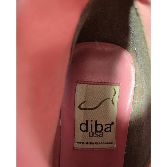 Diba USA Leather pink/white accents Remy Heeled Ankle Boots Western Style Sz 8 - Picture 8 of 10